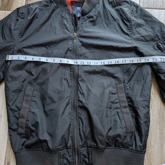 Gap Men M Black Bomber Jacket - Picture 3 of 6